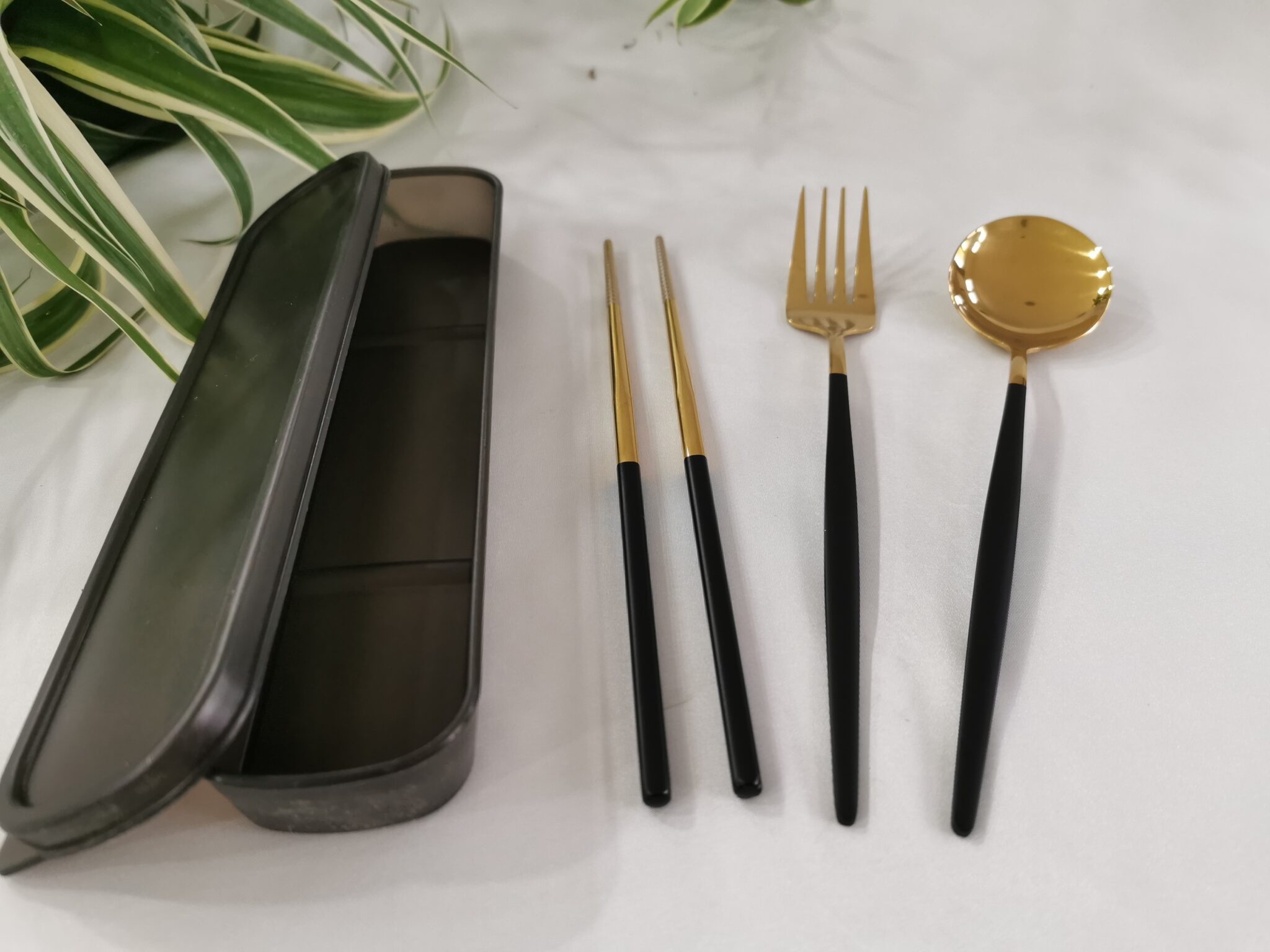 travel cutlery in case